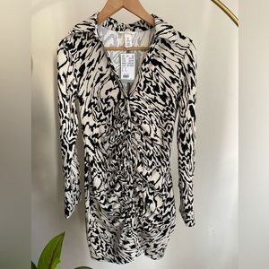 Black and white printed dress from H&M